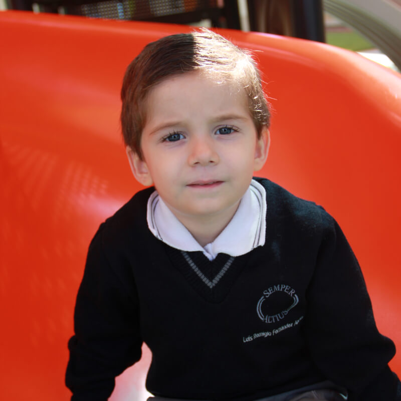 Alumno de preescolar de Colegio Cumbres Oaxaca en los juegos