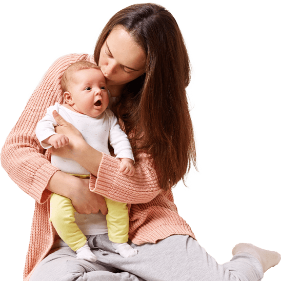 Mamá jugando con su bebé